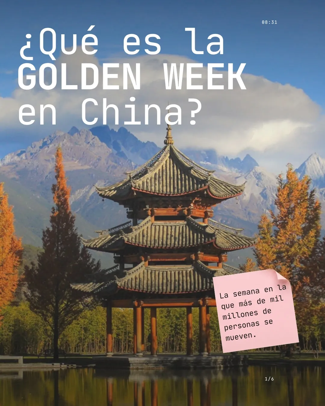 ¿Qué es la Golden Week en China? La semana en la que más de mil millones de personas se mueven.